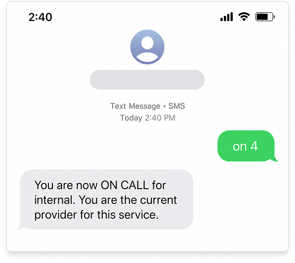 Clinician-Driven On-Call Activation