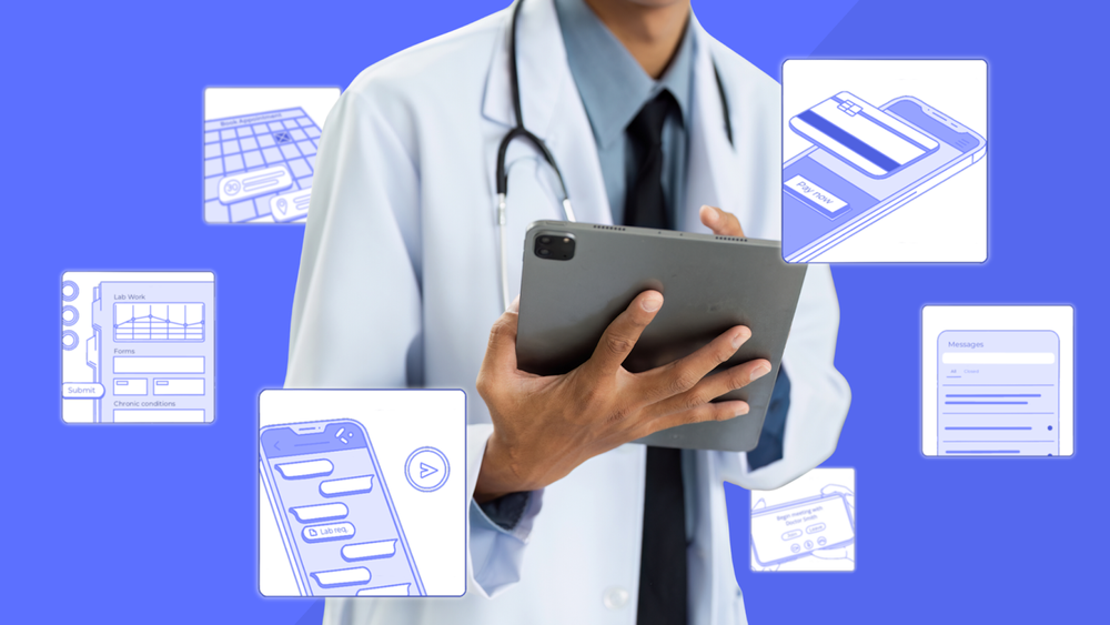 Doctor using RPA in healthcare
